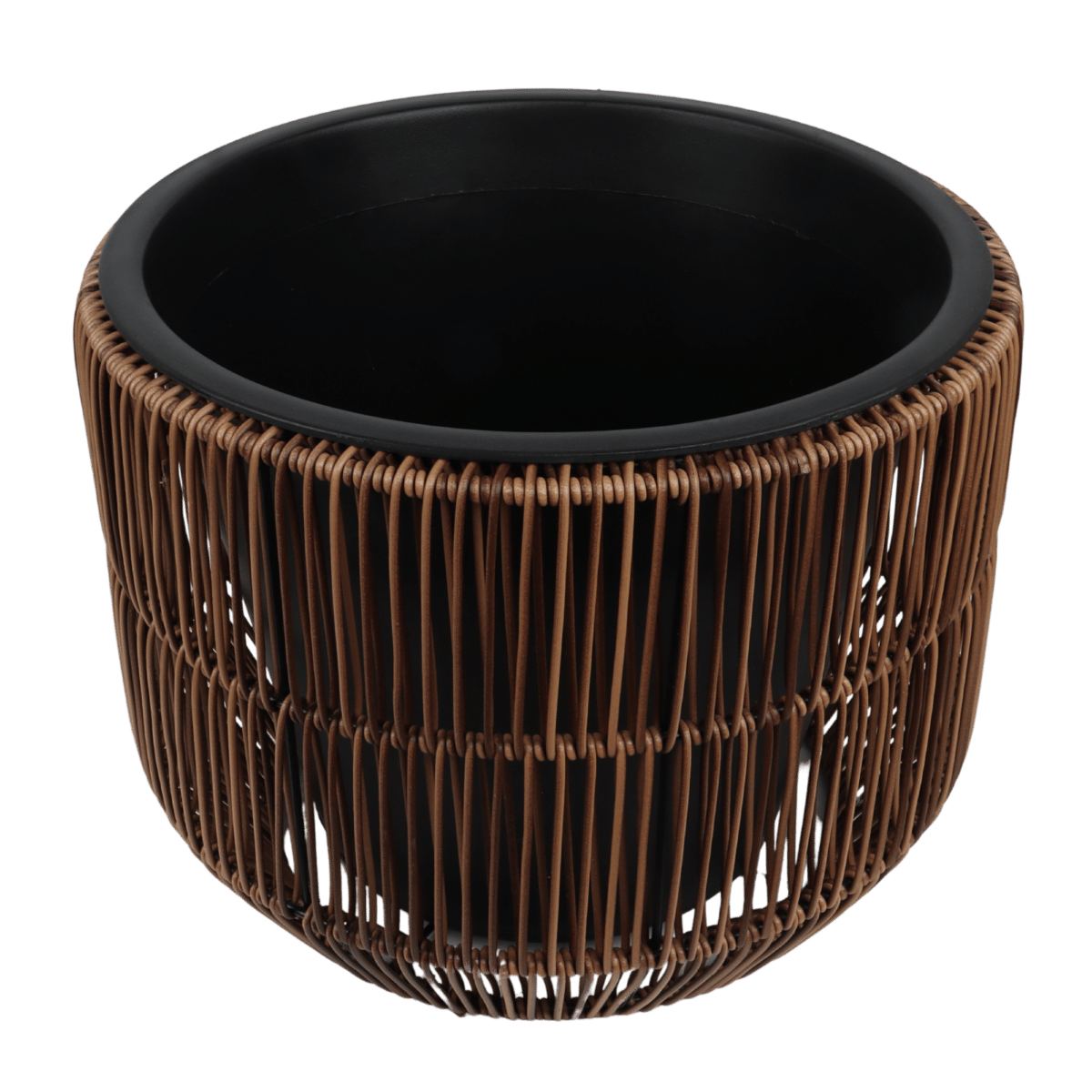 Mica Decorations Pot Peta Rond - Donkerbruin - 28x36cm
