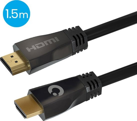 Auronic HDMI Ultra High Speed 2.1 Kabel - Ethernet - Male to Male Cable - Zwart - 1.5 meter