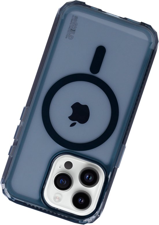 SoSkild iPhone 15 Pro Hoesje MagSafe - Defend Heavy Impact Case - Doorzichtig Magnetisch Magsafe Hoesje - Smokey Grey