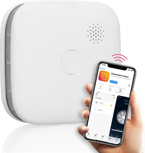Smartwares Slimme Rookmelder - FSM-12601 - Wifi - Wit