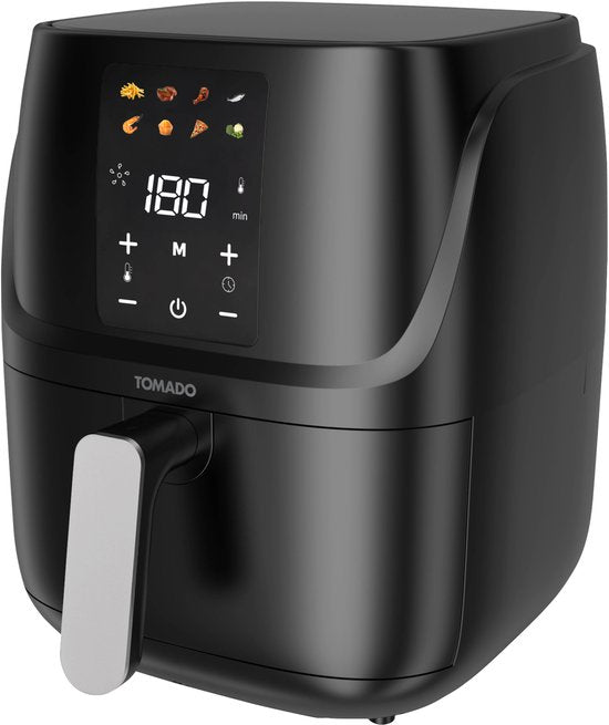 Tomado TAF3010B - Airfryer - Heteluchtfriteuse - 3 liter inhoud - Digitaal display - 300 gr friet