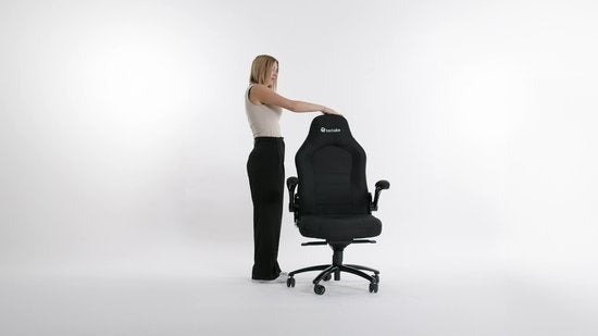 tectake® - bureaustoel gamingchair - luxe burostoel kantoorstoel - racingstoel burostoel gamestoel Springsteen - zwart