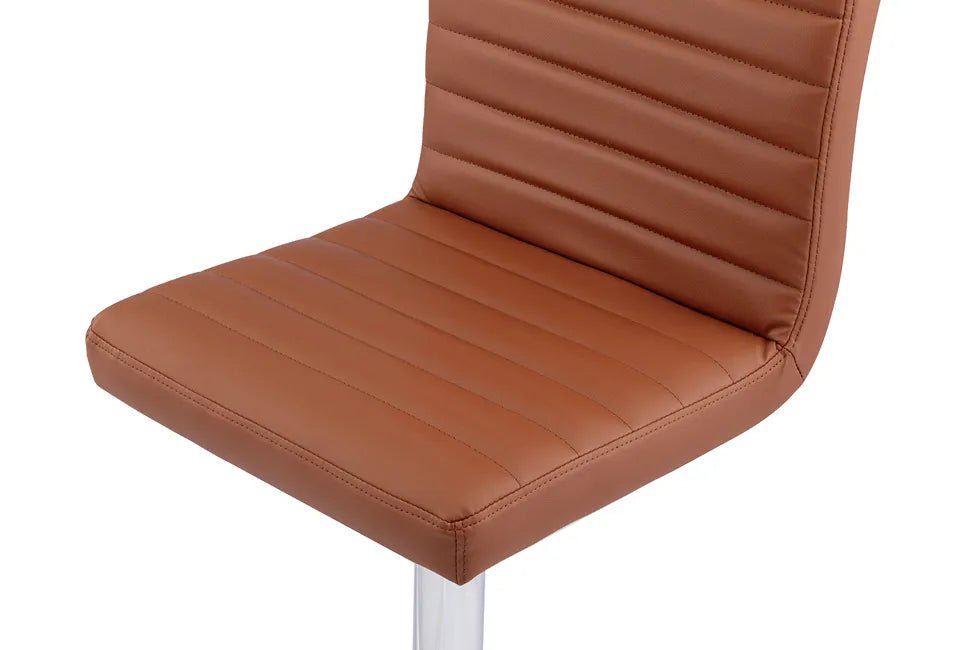 Barkruk Trofors – Set van 2 – Cognac – Stijlvolle en Comfortabele Barkrukken met Industriële Uitstraling