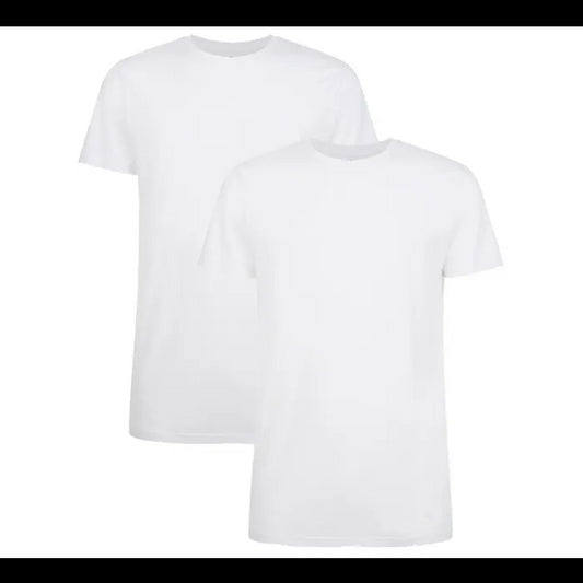 Bamboo Basics - M - T-shirts Ruben - 2-pack - Heren - Wit