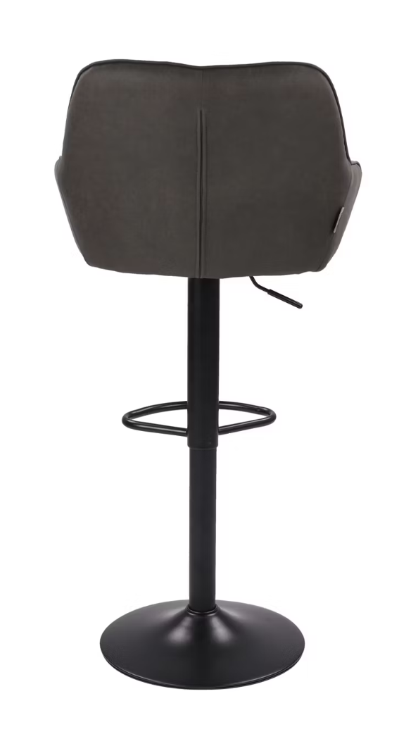Dutchbone Oliver Barkrukken Set van 2 - Anthracite - 56 x 54 x 109 cm - Verstelbare Zithoogte 60-80 cm