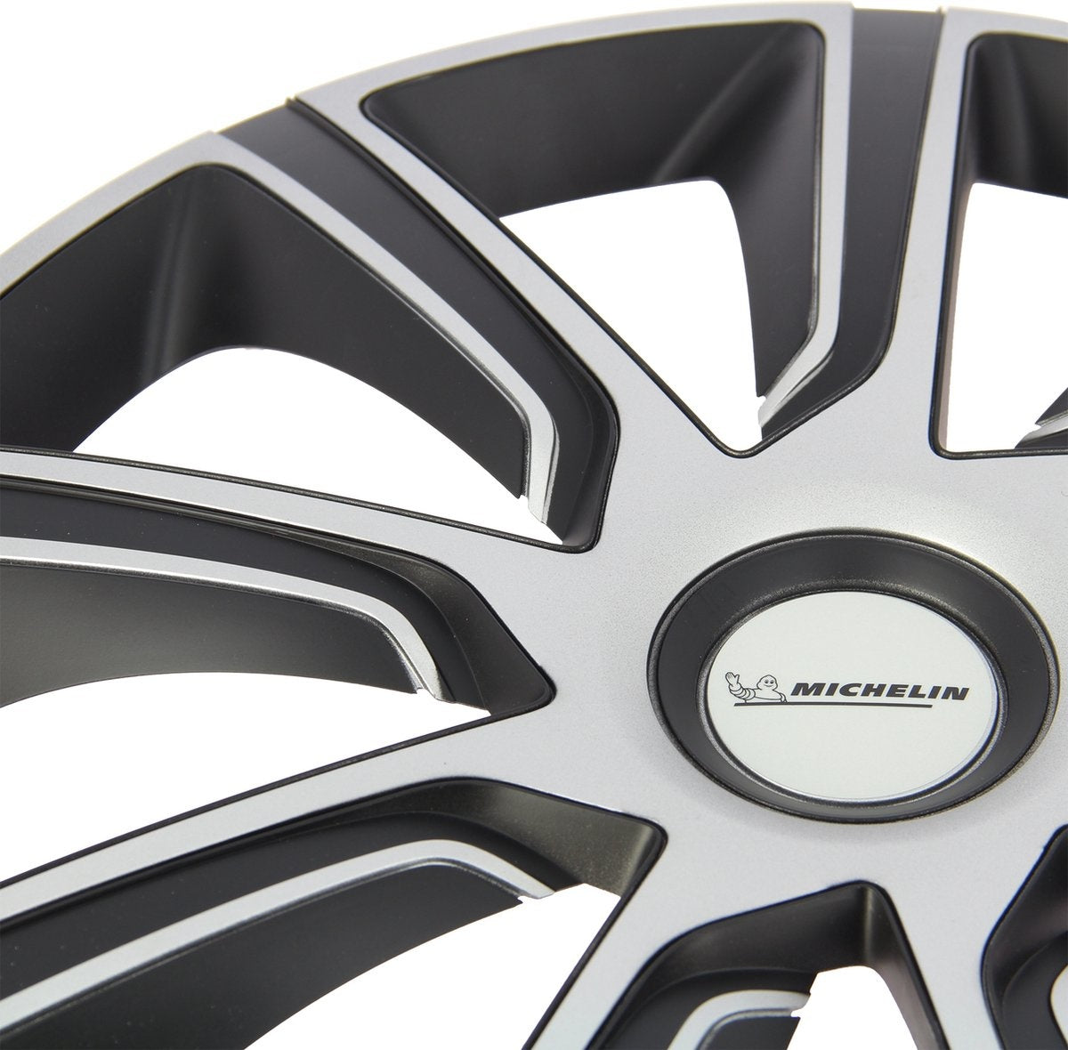 Michelin Wieldoppen 14 inch - zilver/zwart - 4 stuks