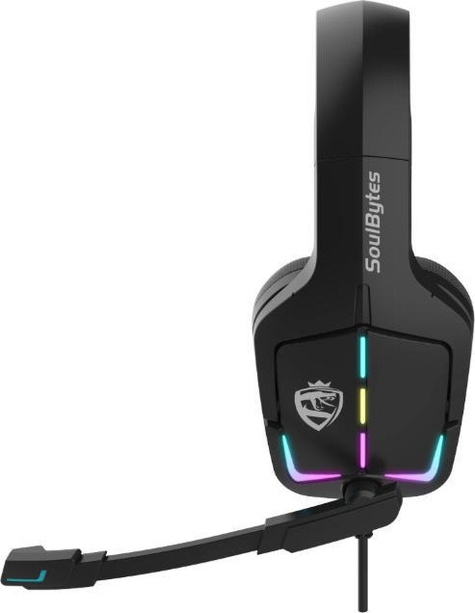 SoulBytes S12 RGB Over-ear Koptelefoons - Gaming headset met Stereo Microfoon - Multi platform -Zwart