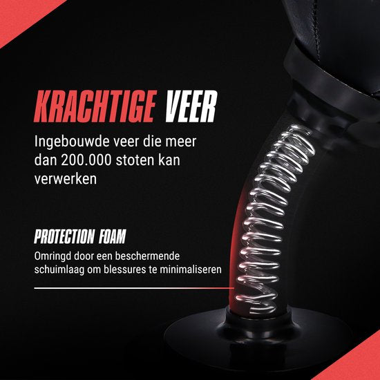 Inventus Boksbal PeakPunch - Met Zuignap - Mini Bokspaal - Anti Stress - Gaming Accessoires - Kerst Cadeau - Boxing Reflex Stressbal - Kinderen en Volwassenen - Zwart