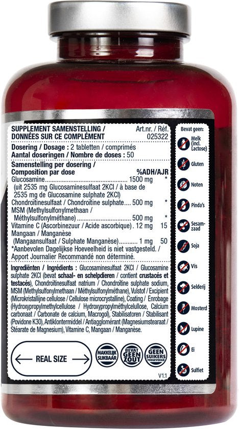 Lucovitaal - Voedingssupplementen - Glucosamine / Chondroïtine / msm - 100 tabletten