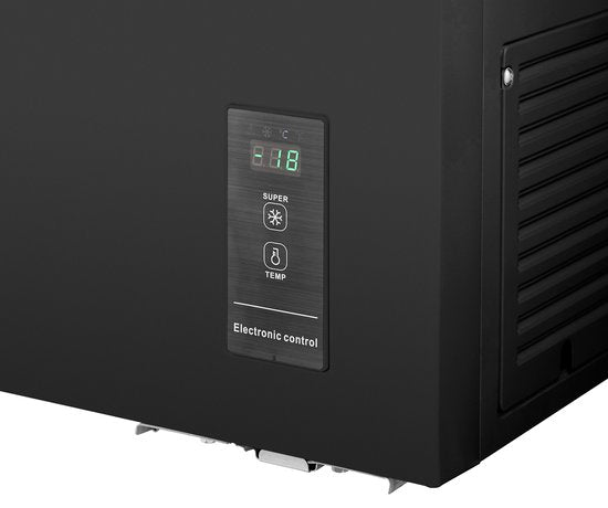 Tomado TCF0991B - Vrieskist - 99 liter - Supervriezen - Digitaal thermostaat - Low Frost - Energielabel E - Zwart