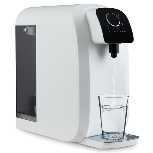 Coast Osmose Waterfilter – 5-Traps RO-PPC Filtratiesysteem – 44 x 19 x 41 cm – Voorzien Van UV-Licht En Touchscreen En Magnetische Lekbak – Voor Keuken En Kantoor – Wit En Zwart ABS