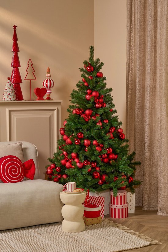 Triumph Tree Forrester - Kerstboom met Zachte PVC-Naalden - Kerstversiering met Kleurgecodeerde Takken - Kunstboom met Natuurlijke Gelaagdheid - H155 x Ø102 cm - Groen