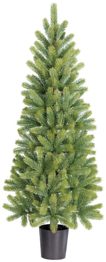 Black Box Trees Nagoya Kunstkerstboom H120 x Ø50 cm - Kerstboom Voor Binnen - Kunstboom met 212 PE Dennentakjes - Slank Model Ø60 cm - Groen