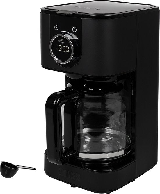 Princess 246060 Koffiezetapparaat – 1.5L - 10-15 koppen – Filterkoffiezetapparaat - Zwart