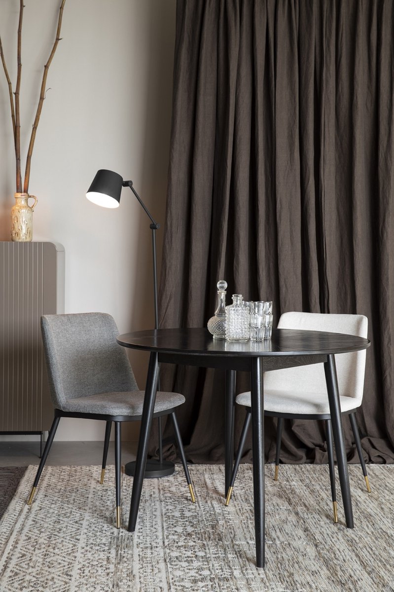 Eetkamerstoel Beige Stof - 63x49,6x80cm - Lionel - Giga Meubel