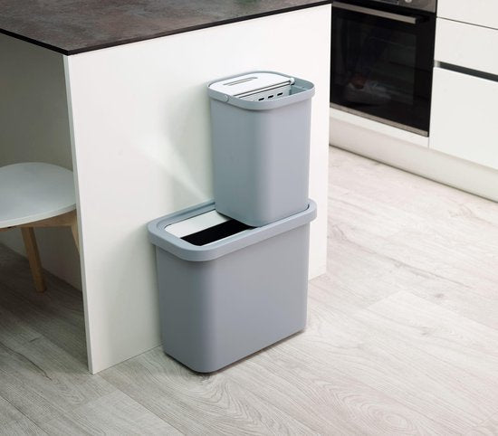 Joseph Joseph - GoRecycle - Recycling Afvalemmer - Set van 2 Stuks - 46 liter - Blauw