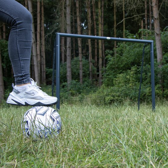 AXI Voetbaldoel Kylian 220x170cm Antraciet - Incl. grondankers - gepoedercoat stalen frame