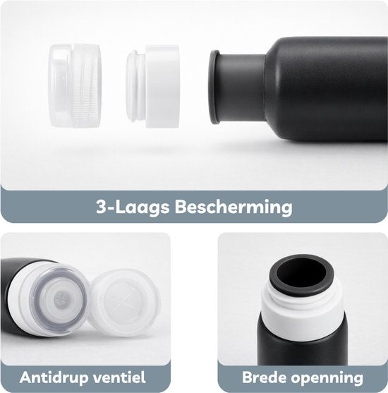 Noryx Reisflesjes 12-delig - Handbagage - Reisaccessoires - Reisflacons - Cosmetica Potjes - Reis Flesjes - Reisverpakking - Reisset
