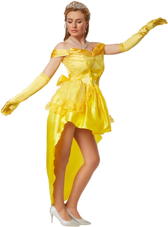 Dressforfun Sexy prinses Belle XL - verkleedkleding kostuum halloween verkleden feestkleding carnavalskleding carnaval feestkledij partykleding - 301871