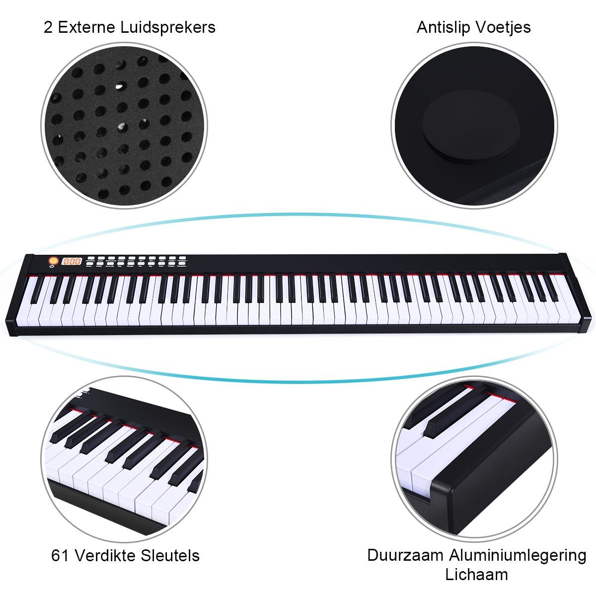 Coast Keyboard met Opbergtas - 88 Toetsen