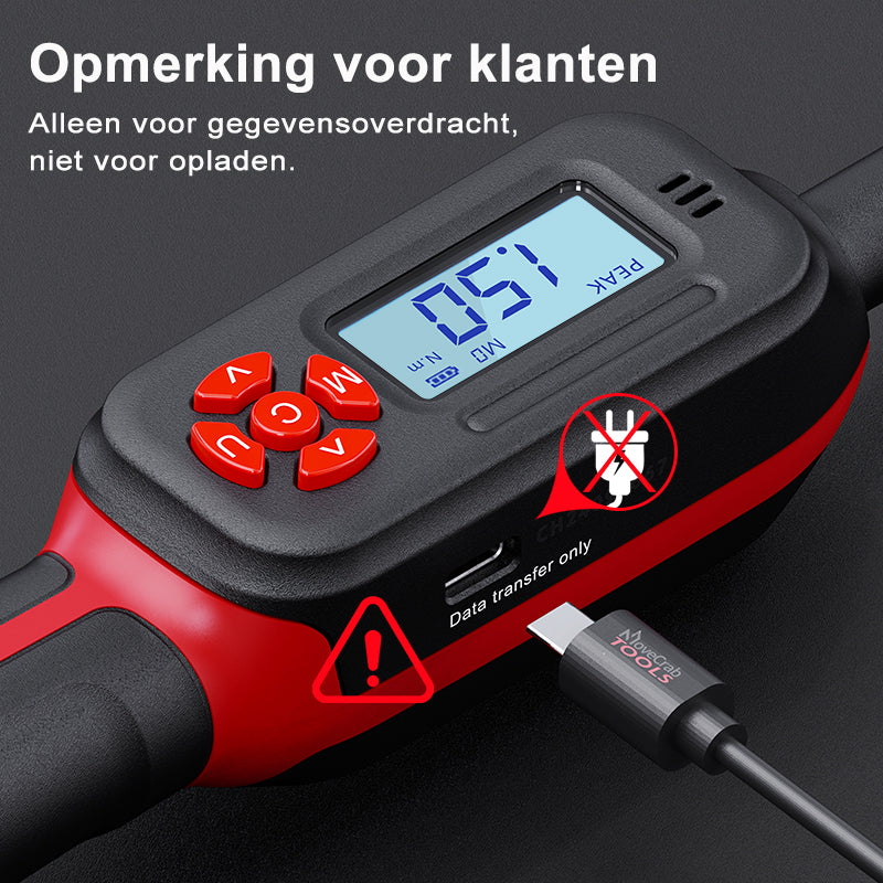 movecrab digitale momentsleutel - 4,2 tot 85 Nm