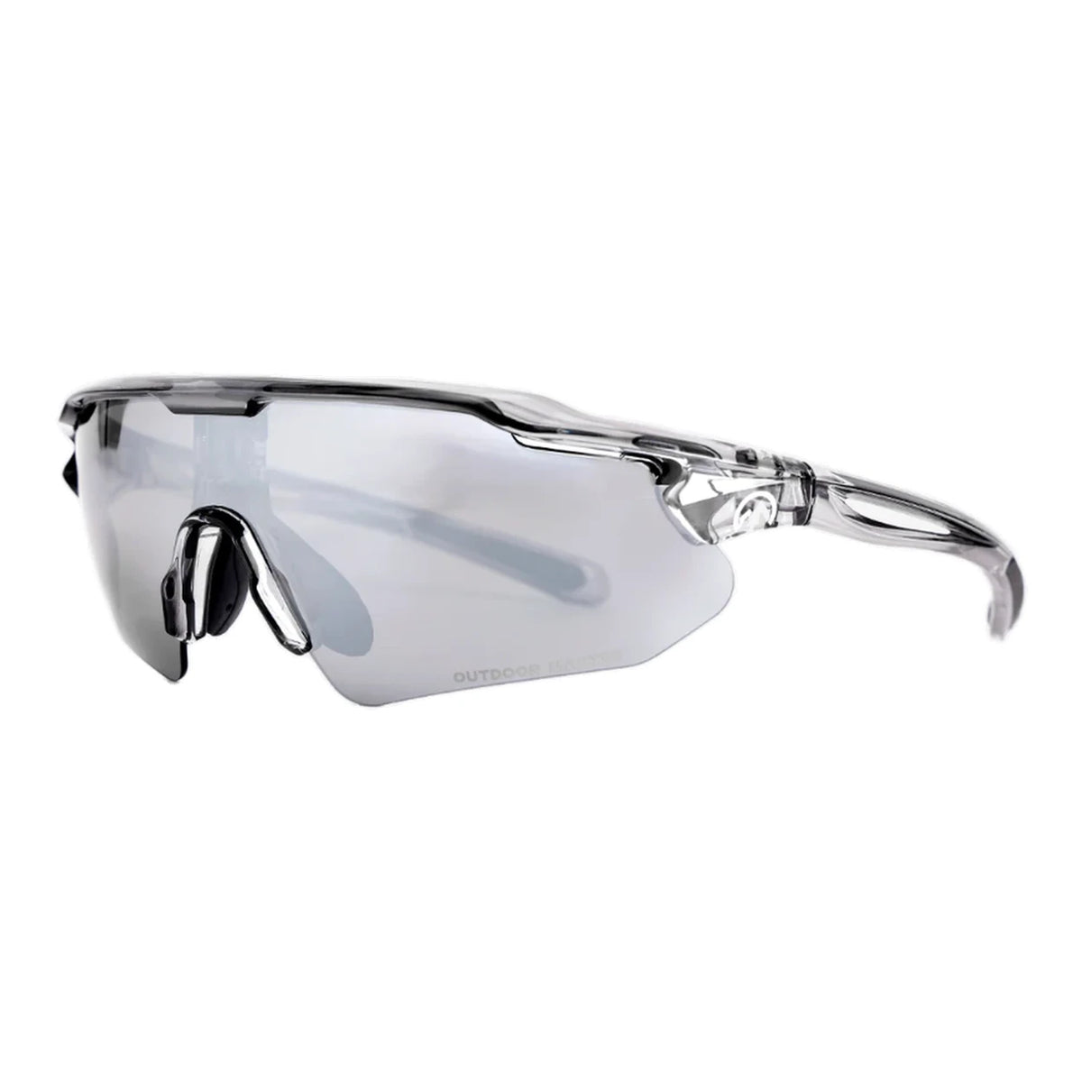 OutdoorMaster HAWK LT fietszonnebril - fotochromatisch en gepolariseerd - Super Silver