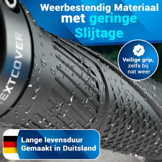 Nextcover Fietshandvatten - Comfort Grip - Ergonomisch - Universeel - Zwart