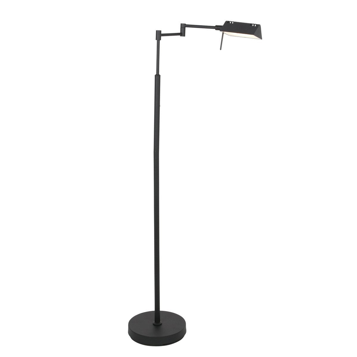 Mexlite - vloerlamp - GlowGo - zwart - metaal - leeslamp - LED - 4603ZW