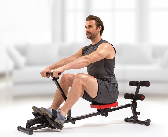 Kendox RowShaper - Roei-apparaat voor thuis - Fitnessapparaat voor cardio- en krachttraining - Fitness Roeiapparaat met LCD Display voor thuistraining - Belastbaar tot 120 kg
