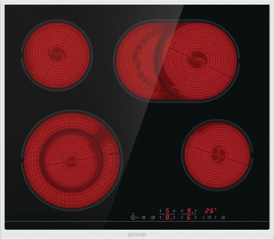 Gorenje ECT643BX Zwart, Roestvrijstaal Ingebouwd Keramisch 4 zone(s)