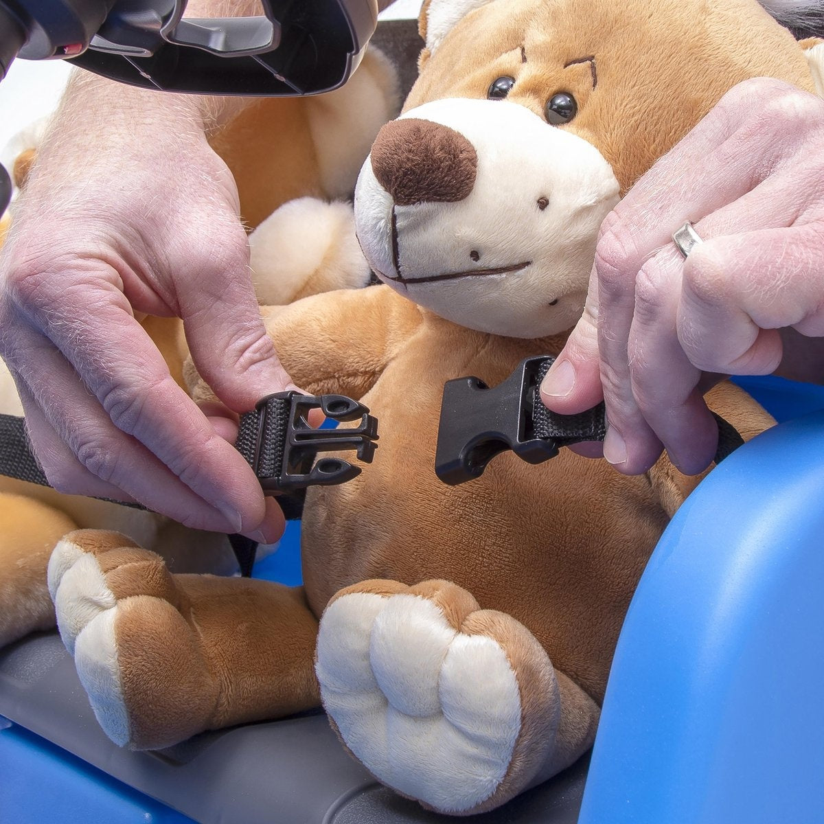 Step2 looppauto Side-By-Side Push Around SUV in Blauw - Duwauto voor 2 kinderen - Luifel voor schaduw - Loopauto met duwstang & luifel - Voor kinderen vanaf 2 jaar