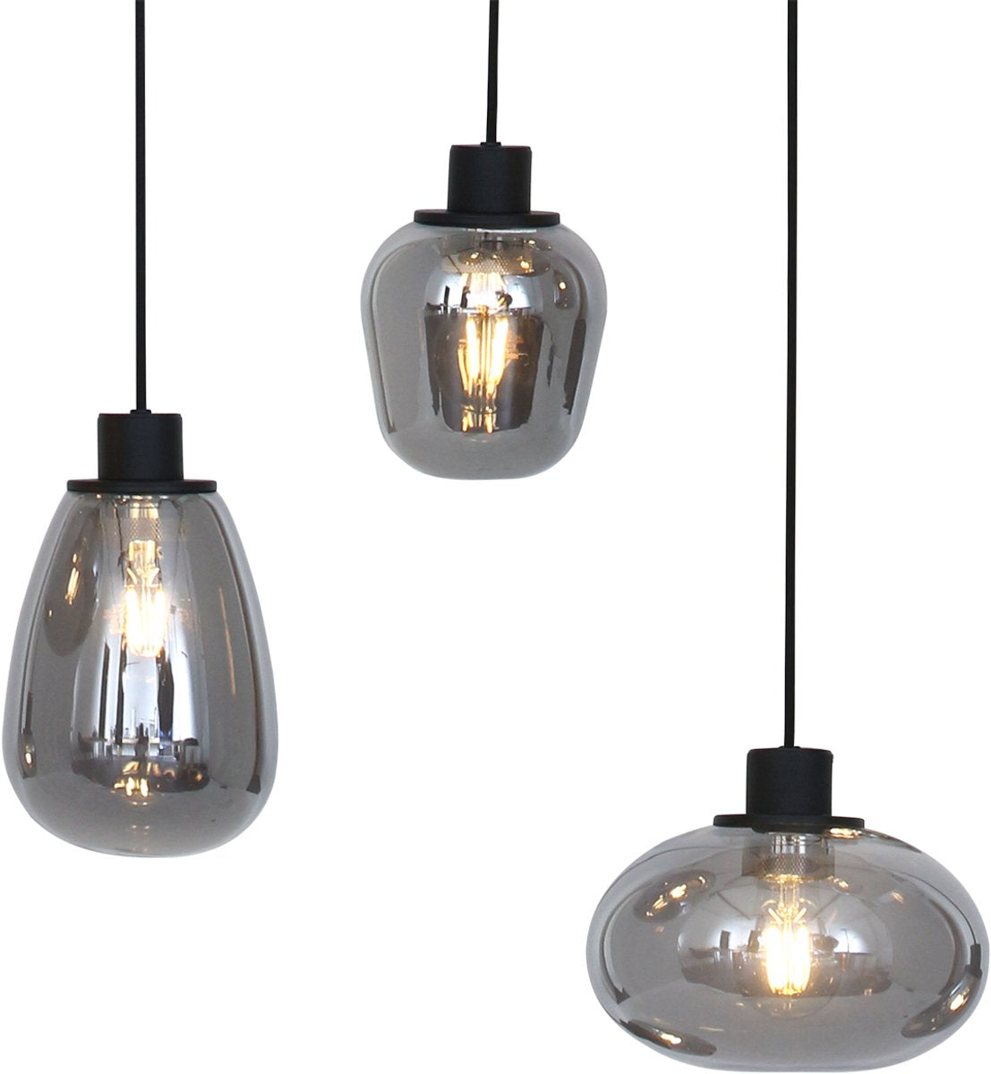Hanglamp Steinhauer Reflexion - Zwart