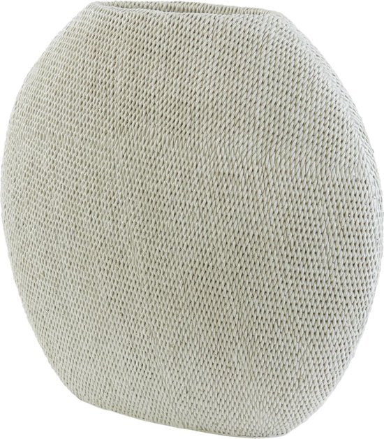 Light & Living Vaas Mashaba - Zand - 50x20.5x45.5cm - Kunststof - Modern - Bloemenvaas - Woondecoratie - Decoratieve vaas voor woonkamer of slaapkamer