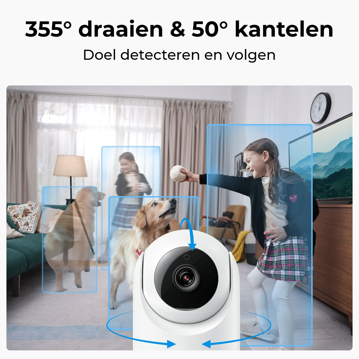 Reolink E321 indoor pan-tilt wifi-camera - 3 MP - wit