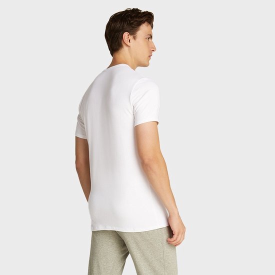 Calvin Klein heren 3P O-hals shirts wit