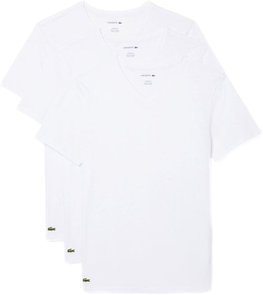 Lacoste t-shirt T-shirt met korte mouwen 3 stuks - wit - maat XXL