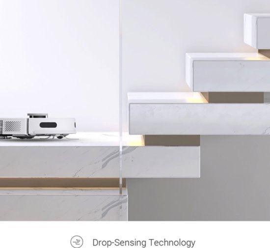 EZVIZ RE4 Plus - Robotstofzuiger met Dweilfunctie, 4000Pa Zuigkracht, Automatisch Leegstation, Navigatie & Obstakelvermijding - Compatibel met Google Assistant & Alexa - Zwart