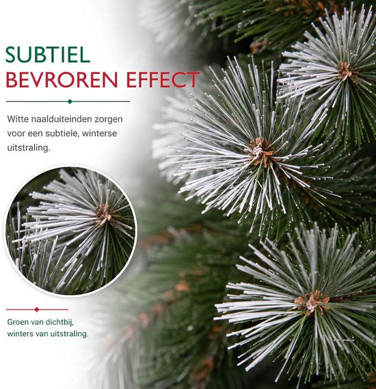 Triumph Tree Pittsburgh Kunstboom Groen - Kerstboom met Volle Uitstraling en 812 Takken - Kerstversiering voor Binnen - Rond met Insteeksysteem - H215 x Ø117 cm