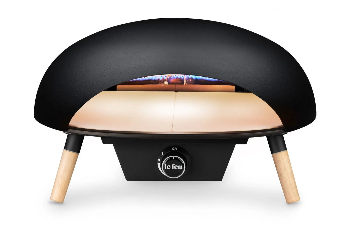 Le Feu Turtle 3.0 Gas Pizzaoven – Zwart – Ø52 cm – H30 cm – D47,7 cm