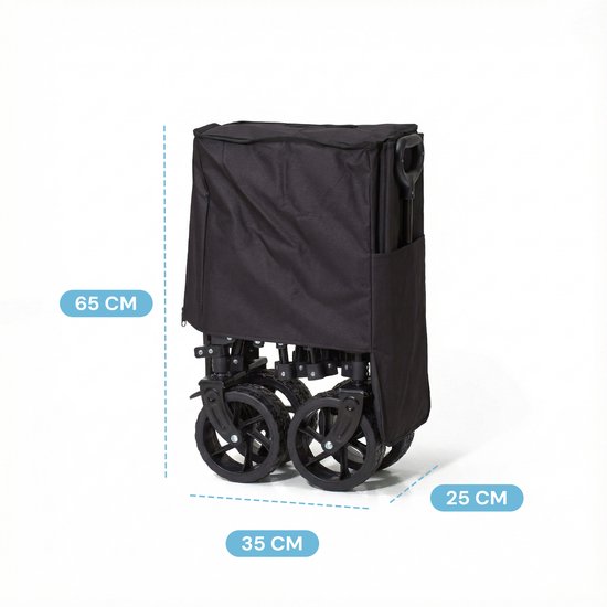 Mr. Fold Bolderkar XL - opvouwbaar 200L 150KG - all-terrain anti-lek wielen