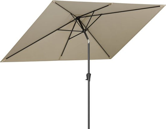 LifeGoods Parasol - Tuin - 200x300cm - 30° Kantelbaar - Waterdicht - UPF50+ - Taupe