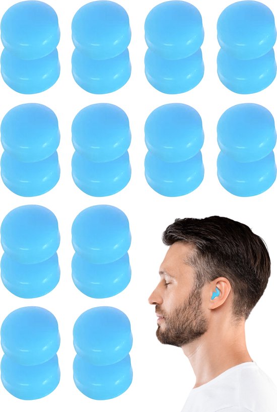 Alyze Earplugs - 12 paar Siliconen Oordoppen - Slapen - Festival partyplug - Loop - Plugs - Anti Snurk - Snurken - Gehoorbescherming - Sleep - Oordopjes - Incl. opbergdoosje