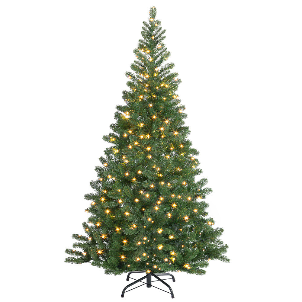 Casaria Kunstkerstboom – 140cm Kerstverlichting 100 LEDS - Groen