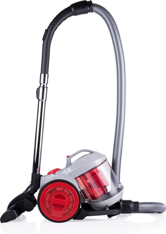 Dirt Devil Stofzuiger zonder Zak DD2503 - HEPA 12 Filter - 3 Opzetstukken - 800W - Grijs/Rood