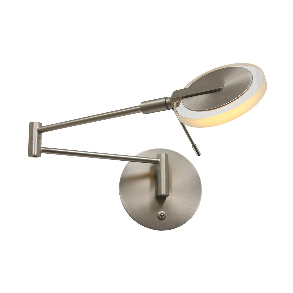 Steinhauer Turound LED - Wandlamp Modern - Staal - H:17cm - Ø:14cm - Universeel - Voor Binnen - Metaal - Wandlampen - Slaapkamer - Woonkamer
