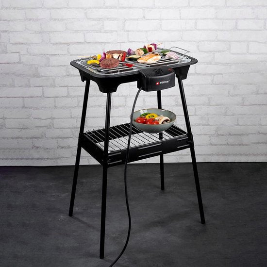 alpina BBQ - Elektrisch - 2-in-1 - Binnen en Buiten - 2000W