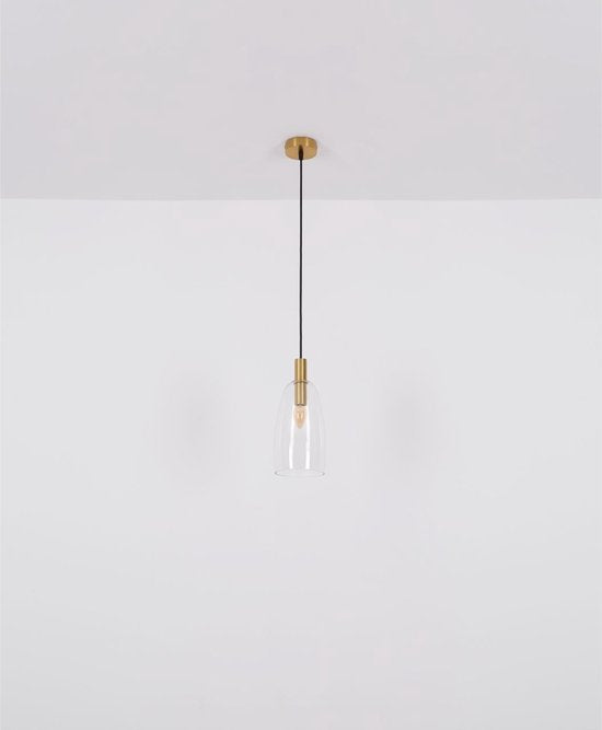Globo - hanglamp - Garri - messing - glas - Ø 43cm - E14 - 15789-3HM