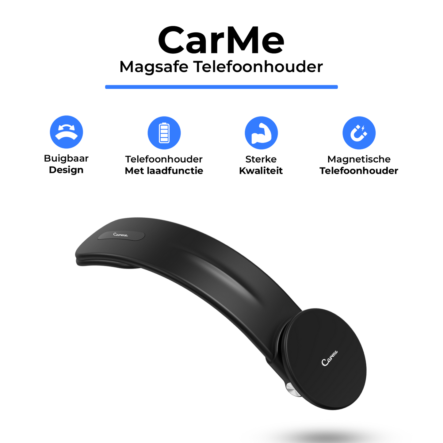 Carme MagSafe Telefoonhouder - Zwart