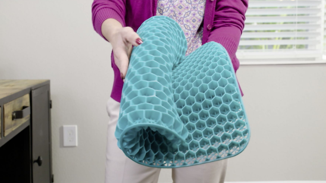 Dreamolino SoftSitter Gel Zitkussen - Groen - 42 x 37 x 3,5 cm - Drukverlagend Comfort voor Thuis, Auto en Kantoor