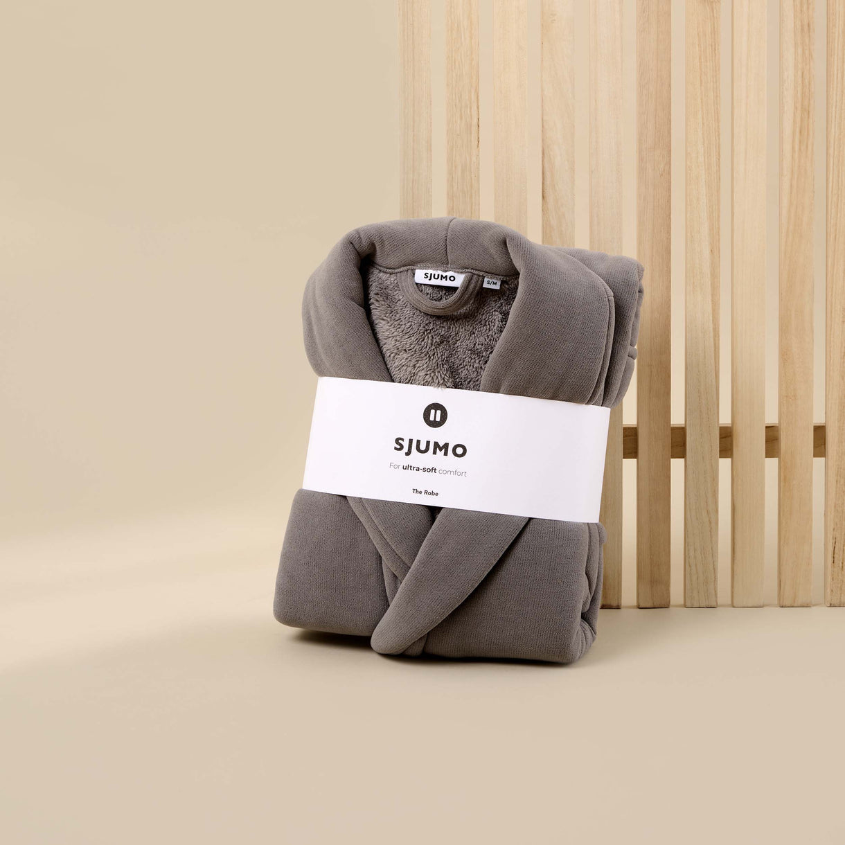 SJUMO Badjas – Moonstone Grey – Maat L/XL – Ultra-zacht & Duurzaam